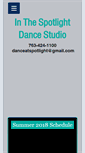 Mobile Screenshot of danceatspotlight.com